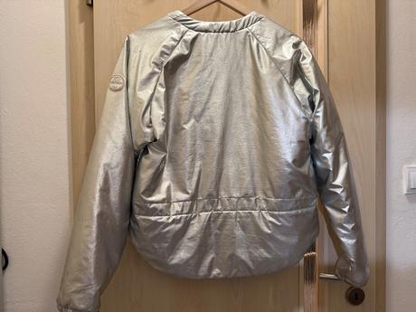 Strieborná bunda, napapijri,xs