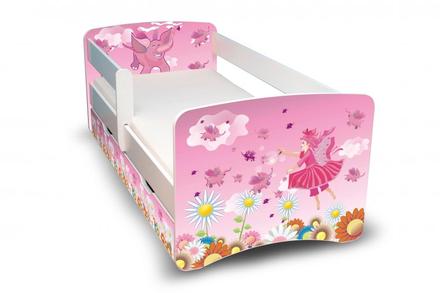Detská posteľ víla ii. s zásuvkou 160x70, šírka (cm): 70,dĺžka (cm): 160