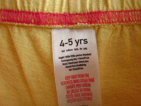 Kraťasky pre dievčatko - málo nosené, tesco,110