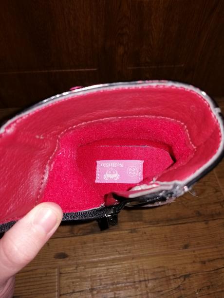 Bordové lakové čižmičky, nelli blu,22