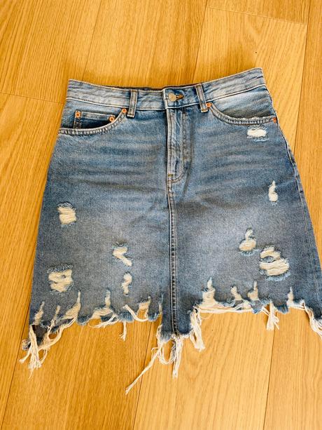 Denimová sukňa zara, zara,s