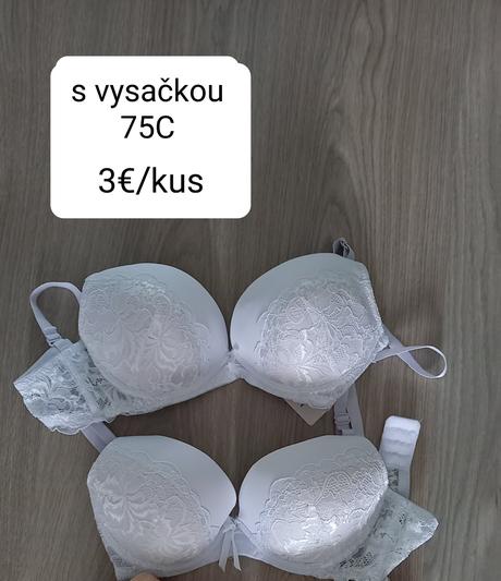 Podprsenky, nové, 75c