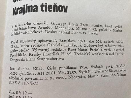 Krajina tieňov-prvé vyd.1974, 