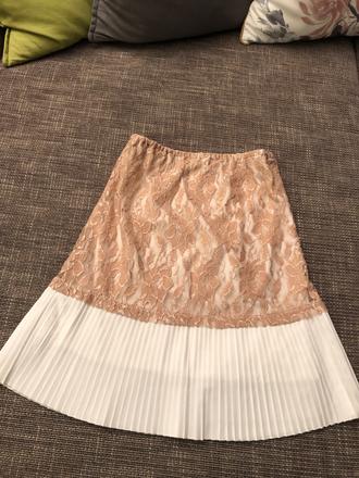 Elegantná krajkovo-plisovana sukňa, xs-s, s