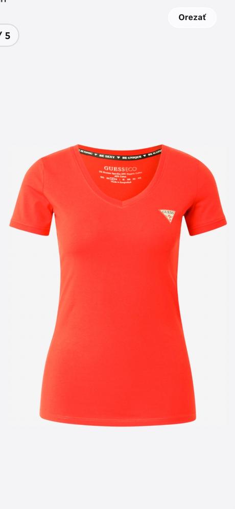 Guess original tričko raz oblečené, guess,s