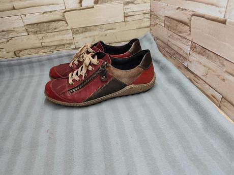 Rieker - remonte 39 - dámske kožené bordové topánk, rieker,39