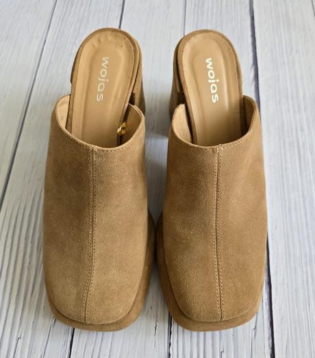 Kožené dreváky, šlapky, wojas,38