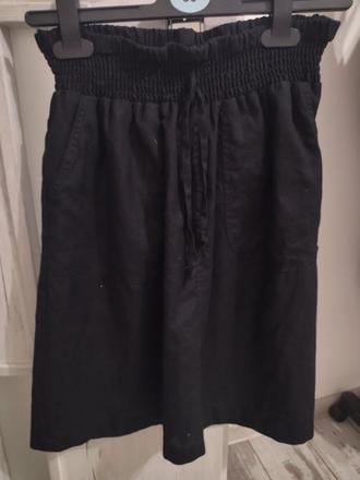 Ľanová sukňa perfektný materiál,pohodlná sedí na s, 38