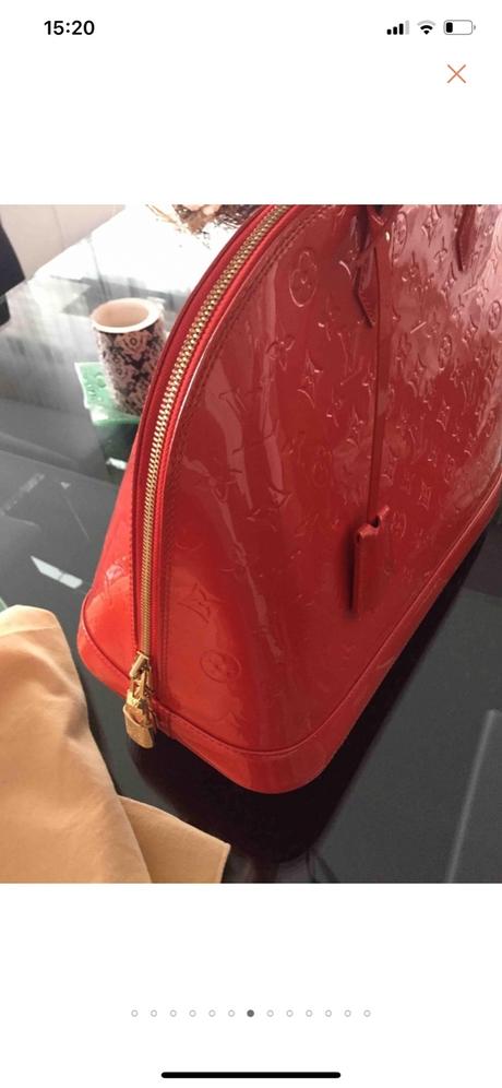 Louis vuitton alma red- orange 38 cm, louis vuitton