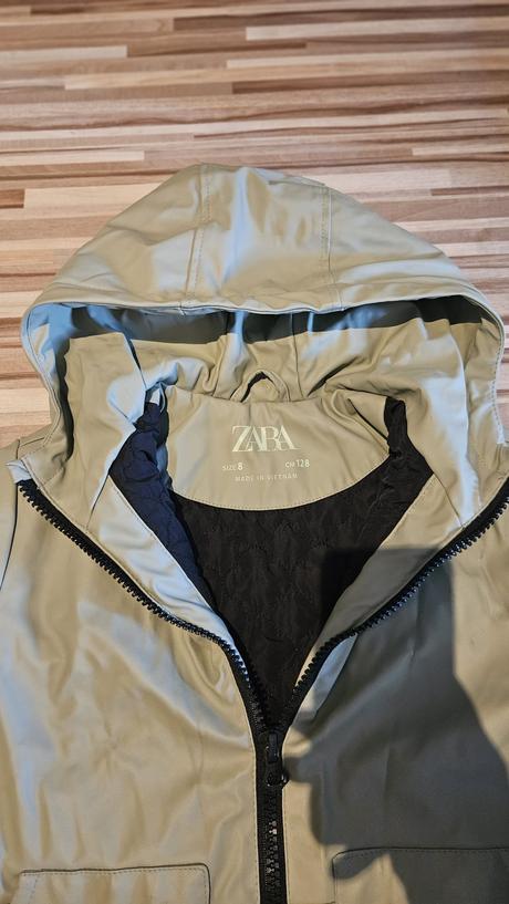 Zara bunda nepremokava 128 - vrch pogumovany, zara,128