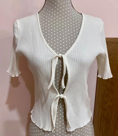 Tričkové bolerko na zaväzovanie 158/164, lindex,164