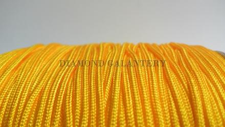 Shamballa šnúrka nylonová oranžovo žltá - 1,5 mm, 