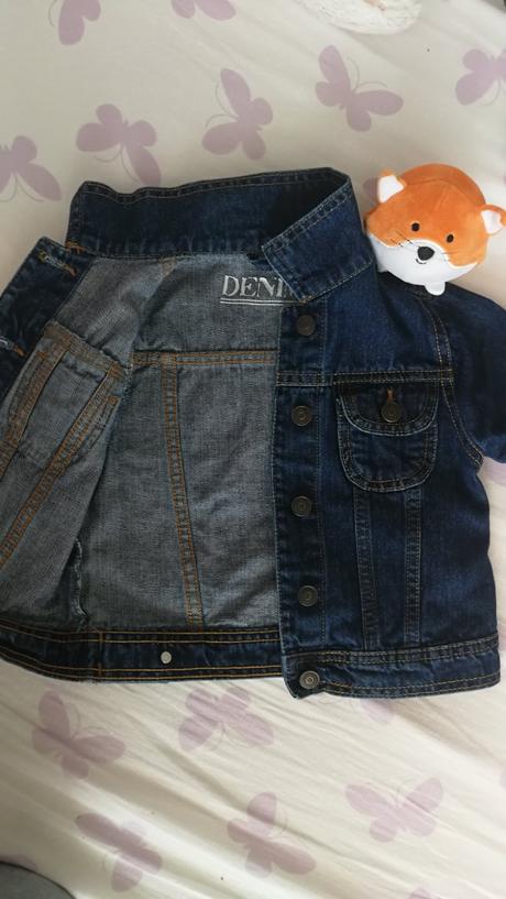Riflová bundička 5-6 r, denim,110