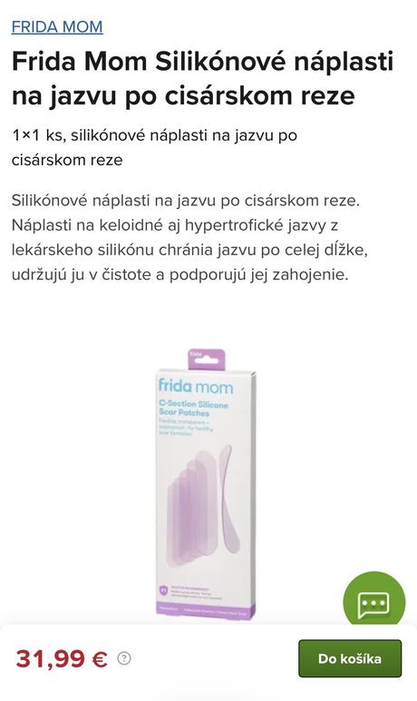 Silikónové naplaste po cisárskom reze, nové, 