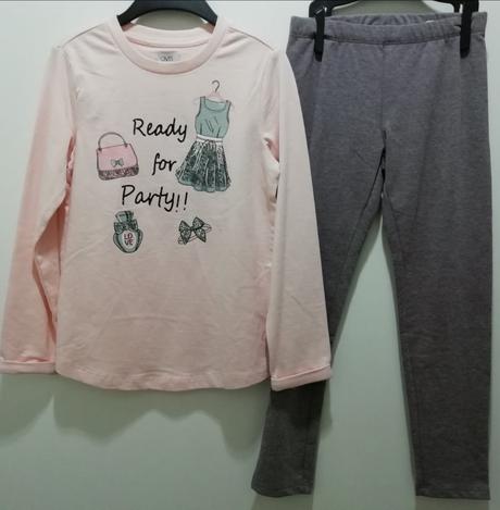 Bavlnená tepláková súprava komplet s legínami, ovs,134