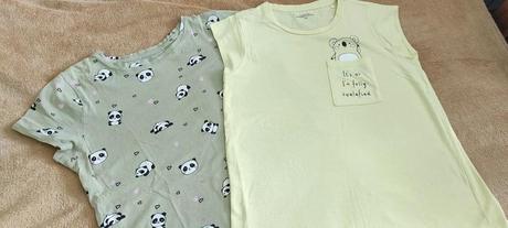 Dievčenské tričká s krátkym rukávom - panda motív, reserved,152