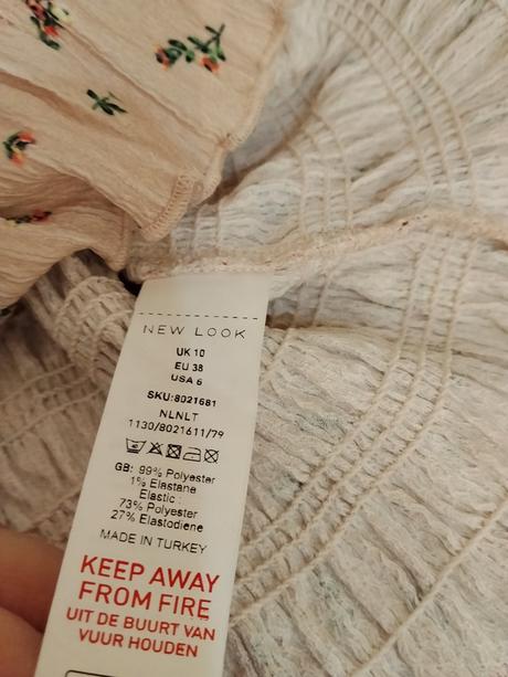 Romantický riasený top new look púdrová ružová, new look,38 / m