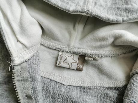 Šedá mikina pre najmenších, 68