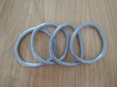 Sada kovových náramkov, h&m