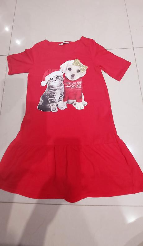 Vianočne tričko, h&m,134