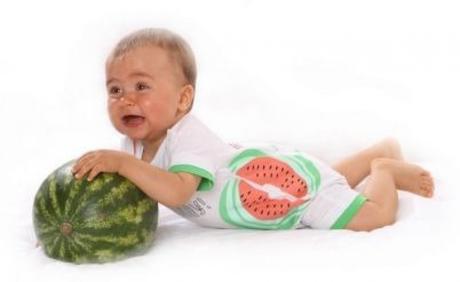 Overal / opaľovačky z ovocnej kolekcie melónik, 74 / 80 / 86