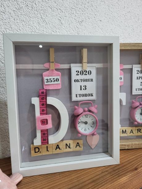 Rámčeky s pamiatkou na narodenie, 