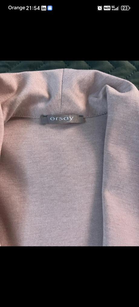 Sako jemna farba bezovo-ruziva, viac do bezova s,m, orsay,m