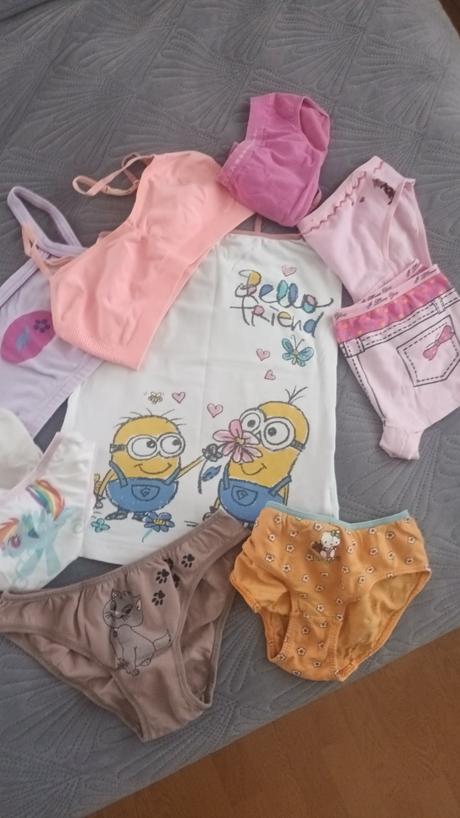 Balík 7 nohavičiek,1 tielko,2 lambády, h&m,146