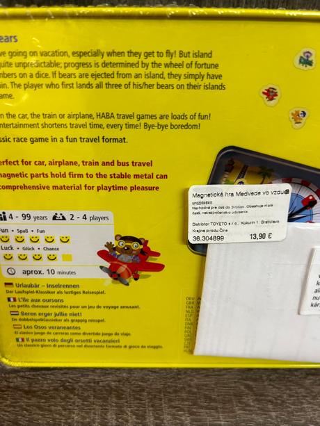 Haba - magneticka hra medvede vo vzduchu,