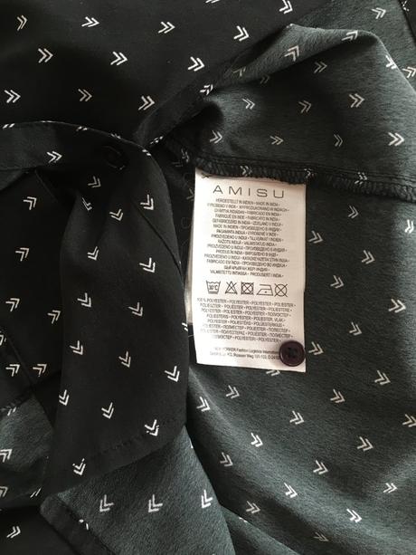 Dámska čierna blúzka s potlačou, amisu,xs