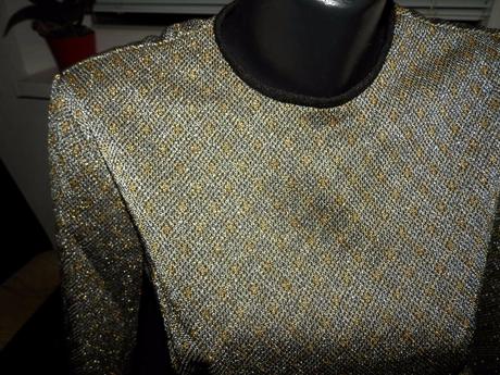 Zlato-strieborný elegantný top, m