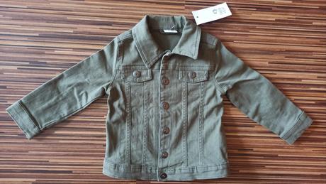 Olivova riflova bunda na patenty 92, f&f,92