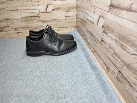 Rieker 40 - pánske kožené čierne topánky, rieker,40