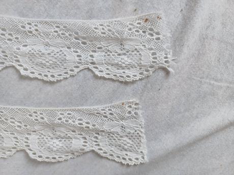 6 x retro čipka na poličku, 