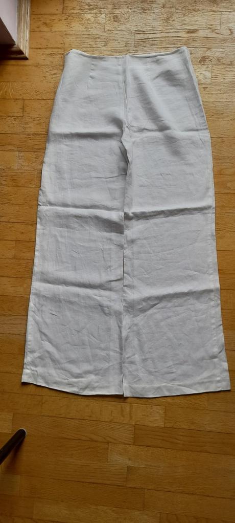 Zvonové ľanové nohavice, m