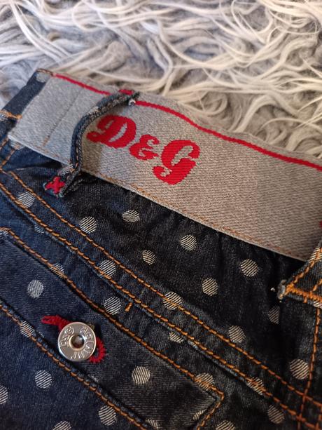 Riflová sukňa d&g, 128