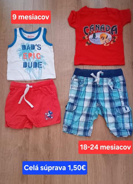 Predám zachovalé oblečenie pre deti od 2.m-6.r,