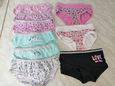 Nohavičky pre dievčatka 9 ks vel. 5-6 rokov, f&f,110