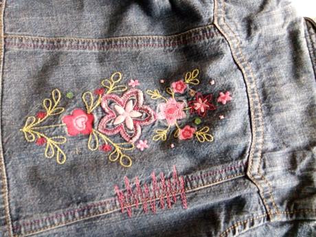 Vyšívané riflové šaty veľ. 86/92, 92