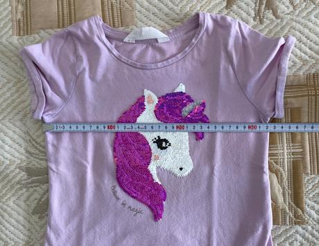 Tričko jednorožec h&m 110/116, h&m,110