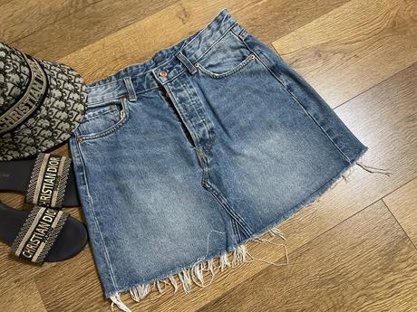 Riflová sukňa h&m, h&m,40