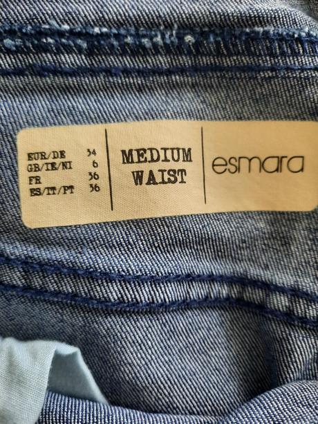 Riflova sukňa na traky, esmara,36