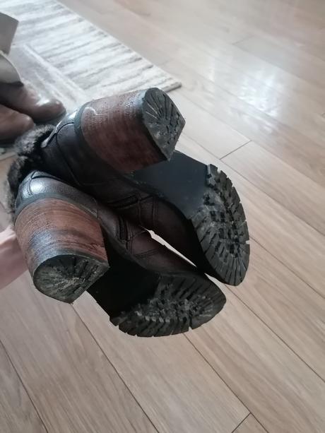 Cizmy kozene členkove oteplene, 40