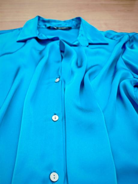 Krásna saténová blúzka, zara,m