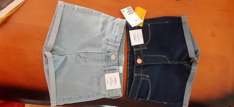 Nove h&m dzinove sortky 110/116, h&m,110 / 116