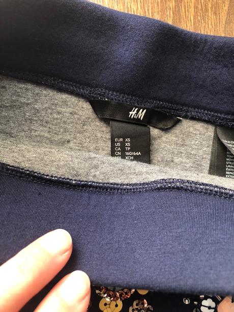 Teplakova minisukňa, h&m,xs