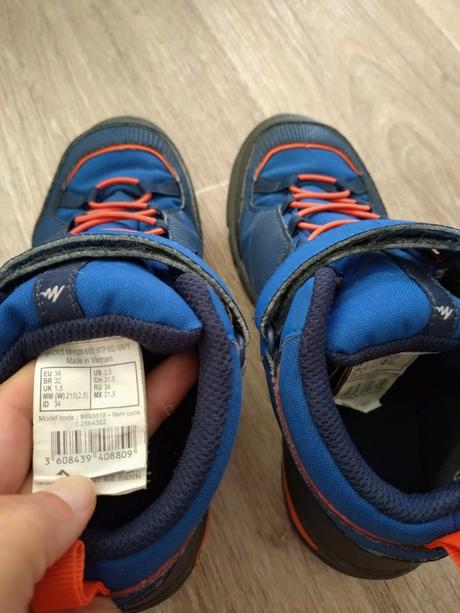 Turistické topánky pre deti decathlon 34, quechua,34