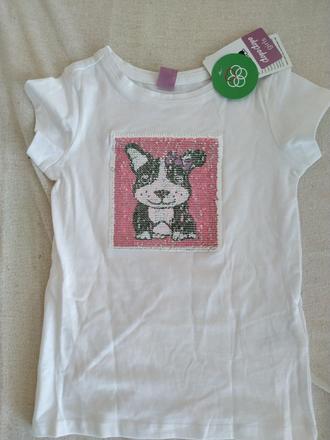 Krásne tričko s meniacimi sa flitrami, dopodopo,104