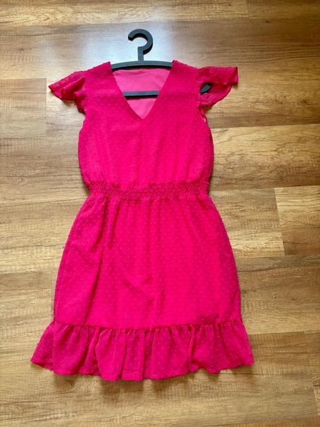 Nové krásne cyklamenove ružové šaty veľ s, s