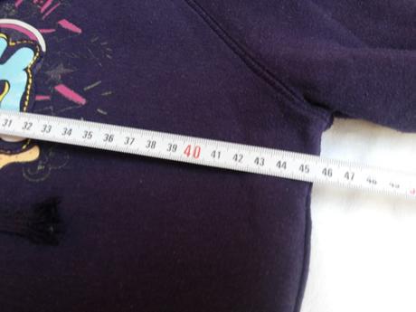 Fialova zateplena mikina, 140